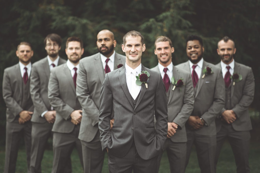 groom and groomsmen wedding