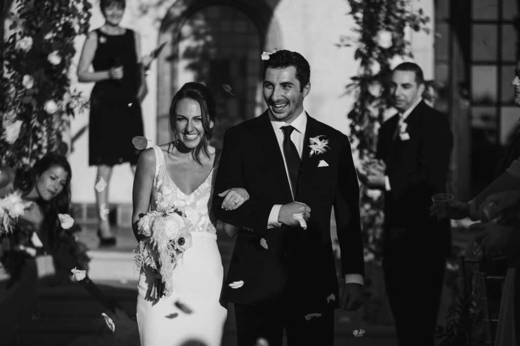 newlyweds just married at the Powel Crosley Estate Florida